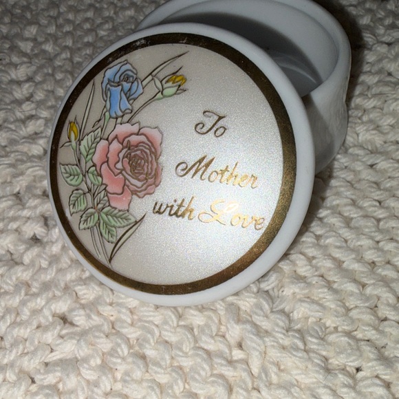Empress By Haruta Vintage To Mother With Love Trinket Dish With Lid - Picture 7 of 8